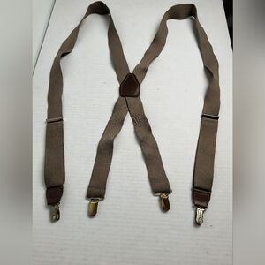 Pelican Usa Cas Germany Brace Suspenders Adjustable Clip Men's Taupe